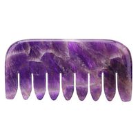 Health Care Comb,Natural Amethyst Scrapping Comb,suitable for people with muscle tension and fatigue, can be carried with you, both indoors and outdoors.