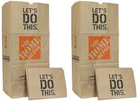 JKDH 49022-10PK Heavy Duty Brown Paper Lawn and Refuse Bags for Home and Garden, 30 gal (10 Lawn Bags) 2 Pack