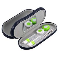 Exceart 1 Set Contact Lens Travel Kit Case Box Container Holder with Tweezers and Solution Bottle Mirror for Women Girls