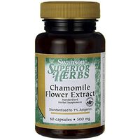 Swanson Chamomile Flower Extract 500 Milligrams 60 Capsules