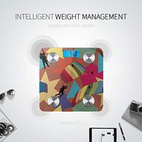 Bluetooth Weight Scale Bluetooth Cartoon Skydiving Extreme Sports Weight Scale Body Fat Composition Monitor Analyzer with Smartphone App for Body Management-396 Lbs