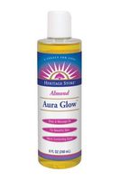 Heritage Store Aura Glow Massage Oil, Almond, 16 Ounce