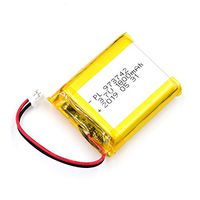 AKZYTUE 3.7V 1800mAh 973742 Lipo Battery Rechargeable Lithium Polymer ion Battery Pack with JST Connector