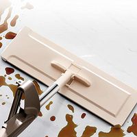 YAYONG Flat Mop Easy Self-Wringing Flipping Flat Mop Self-Drying Squeeze Mop Stainless Steel 2/4 Microfiber Mop Heads for Floor Cleaning