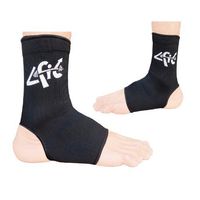 4Fit Elasticated Ankle Foot Brace Support Pain Injury Relief Leg & Foot (black, large)