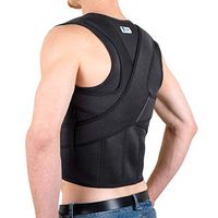 Back Brace Posture Corrector for Men and Women - The Ultimate and Best Fully Adjustable Support Brace - Improves Posture and Provides Lumbar Support - Lower and Upper Back Pain - 2XL (40"- 44" Waist)