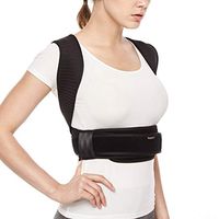 BraceUP® Deluxe Adjustable Posture Corrector and Clavicle Support Brace to Improve Bad Posture, Upper Back Pain Relief and Shoulder Alignment (L/XL)
