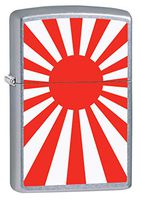 Zippo Lighter: Japan Flag - Street Chrome 79944