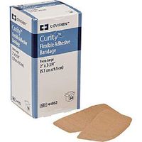 44102 Bandage Curity Adhesive Flexible 2x3.75" 50 Per Box , 12 BX Per Case Part No. 44102 by- Kendall Company