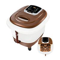 Foot Massagers Foot Bath Electric Massage Foot Bath Barrel Plug-in Footbath Household Bath Basin Heating Thermostat Electric Automatic Massage Tools (Color : White, Size : 414043.5CM)