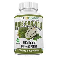 Todorganic - 100% Pure Organic Soursop Graviola Leaves, 60 Capsules | Healthy Skin & Helps Promotes Cell Growth - Soursop Supplement - Non-GMO, Gluten Free 800 Mg Or Vitamin B17