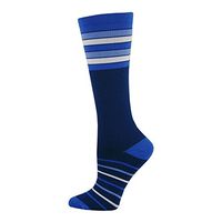 Think Medical Women's Stripe Print 10-14 Mmhg Compression Sock Blue Stripe
