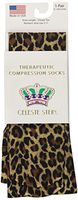 Celeste Stein Therapeutic Compression Socks, Hairy Leopard, 15-20 mmhg, 1 Pair