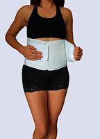 Alpha Medical Double Closure Abdominal Binder Compression Wrap - Postpartum Waist Trainer Abdominal Binder. L0625 (XX-Large)