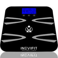 INEVIFIT Body-Analyzer Scale, Highly Accurate Digital Bathroom Body Composition Analyzer, Measures Weight, Body Fat, Water, Muscle, BMI, Visceral Levels & Bone Mass for 10 Users. 5-Year Warranty