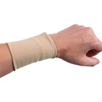 IEFIEL 1 Pair Compression Wrist Sleeves Tattoo Cover Brace for Arthritis Carpal Tendinitis Nude L