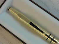 Cross Century Spire Silhouette Black with 23KT Gold Appointment Rollerball (Rolling Ball ) Pen