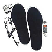 Ocamo Heated Insoles,Smart Rechargeable Electric Heating Insole with Remote Control Heater Warm Insole for Winter Shoes Supplies Black 35-40