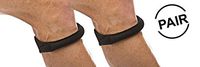 Cho-Pat Original Knee Strap (Pair) - Recommended by Doctors to Reduce Knee Pain - Black (Small, 10"-12.5")