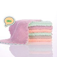 Microfiber Cleaning Cloth - Kitchen Towels - Double-Sided Microfiber Towel Lint Free Highly Absorbent Multi-Purpose Dust and Dirty Cleaning Supplies for Kitchen Car Cleaning - Dish Towels (Pack of 3)