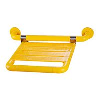 XH Folding Wall-Mounted Shower Seat with Galvanized Frame Nylon Panel for up to 330 Pounds for Older and Pregnant and Disabled People