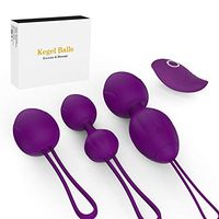 Yetrun Kegel Balls 3 Level Fully Silicone Balls 2 in 1 Kegel Exercise Weights with 10 Different Mode Ball Ben Wa Balls Set for Beginners and Advanced for Pelvic Floor Exercises to Tightening (Purple)