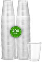 Plasticpro plastic Cups 5 oz Disposable Clear Beverage Tumbler (400 Count)