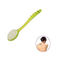 Liangxiang Set of 2 Pcs Plastic Brush Bath Shower Back Scrubber Long Handle Spa Massager Skin Cleaning Brush (green)