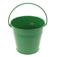 Homeford Firefly Imports Metal Pail Buckets Party Favor, 5-Inch, Green, 5"