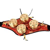 Moxibustion Box, Detachable Copper Moxa Burner Box Set - Portable Moxa Stick Burner Holder Box for Acupuncture Point Moxibustion Therapy, Waist Neck Knee Arthritis Pain Relieve/NO Moxa (4 Boxes)