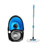 WXQ-XQ Mop and Bucket Cleaning Set Hangable Double Drive 180 Degree Rotating Adjustable Household Blue Head2