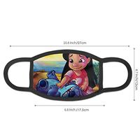 Lxjjj Fashion Lilo and Stitch Dustproof Washable Reusable Mouth Cover Germ Protective Safety Mouth Guard Anti Dust Half Face Guard Unisex