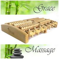 New! Big Offer! Grace Large Dual Reflexology- shiatsu Foot Massager for Pains, Health, Relax and Well Being. Free Reflexology Chart. Gift Box.Buy Now!