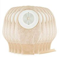 XIHAA 10 Disposable Colostomy Pouch - Ostomy Bags with Closure for Colostomy Ileostomy Stoma Care, Cut-to-Fit, One Piece System Cut to Fit 20-60MM