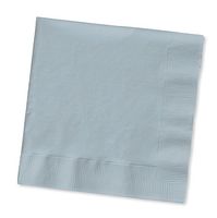 Club Pack of 1200 Shimmering Silver Premium 2-Ply Disposable Beverage Napkins 5"