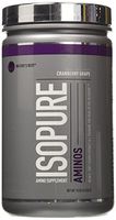Isopure Amino Supplement, Vitamin C for Immune Support, 5g BCAAs, Essential Amino Acids and L-Theanine, Flavor: Cranberry Grape, 30 Servings