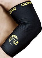CFR Elbow Compression Support Sleeve - High Copper Content Elbow Braces for Workouts Tennis Arthritis Tendonitis True Fit (Medium, One Piece)