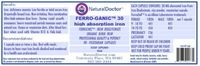 NATURALDOCTOR Ferro-GANIC Iron 30, 60 Vegetarian Capsules