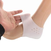 Homemaple Unisex Invisible Height Increase Socks Heel Pads Silicone Insoles Foot Massage