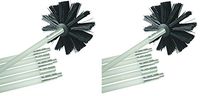 Deflecto Dryer Duct Cleaning Kit, Lint Remover, Extends Up To 12 Feet, Synthetic Brush Head, Use With or Without a Power Drill (Pack of 2)