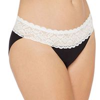 Absorbent Bikini: Lace Hip Period Panties | Women's Protective Underwear (Single Pack (White Hip), XX-Large)