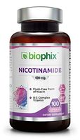 B-3 Nicotinamida 500 Mg 100 Capsulas - Formula De Vitamina Natural Libre De