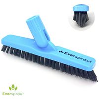EVERSPROUT Grout Brush Scrubber Pro | Stiff V-Shaped Bristles Built for Corners & Tough Grime | Swivel Design Cleans Shower Tile, Kitchen, Bathroom, Outdoor Concrete | Twist-on Attachment (No Pole)