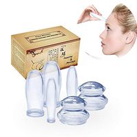 Facial Cupping Therapy Set,Eye Face Vacuum Massage Cup Kit 6pcs Silicone Anti Cellulite Cup for Facial Massager for Adults Instantly Ageless Skin, Works for Fine Lines & Wrinkles, Improves Collage