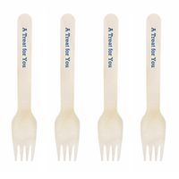 Dress My Cupcake Natural Wood Candy 500-Pack Buffet Forks DIY Kit, A Treat for You, Royal Blue