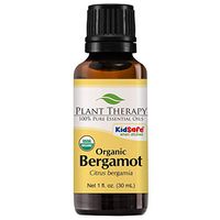 Plant Therapy Bergamot Organic Essential Oil 30 mL (1 oz) 100% Pure, Undiluted, Therapeutic Grade
