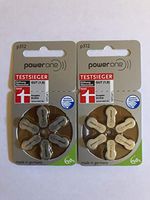 Power One Size 312 Mercury Free Hearing Aid Batteries (2 Pack (60 Batteries))