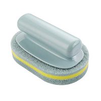 Ecurson Cleaning Brush Sponge Bottom,Kitchen Cleaning Brush - Time Saving Cleaning Kit - Great for Cleaning Pool Tile, Flooring, Brick, Ceramic, and Grout