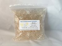 PurecapsUSA - 1,000 Fillable Empty Vegan Acid-Resistant (Enteric) Capsules - Size 0