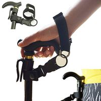 Easy Fit Walking Stick Elastic Wrist Strap/Cane Crutch Pants Clip Belt Holder Support Grip Aid （Suitable for 7/8~1"）~ Perfect Solution（No Cane）